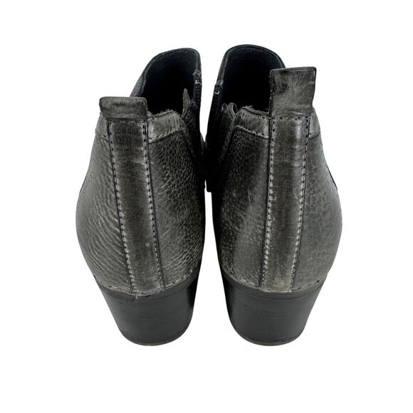 Dansko Harlene Ankle Boots Waxy Burnished Gray Booties - Picture 3 of 5
